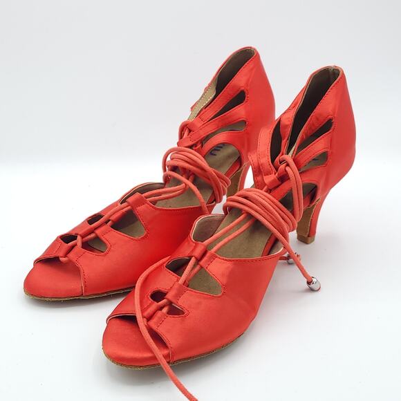 Burju dance red shoes women's size 11 - Picture 4 of 10